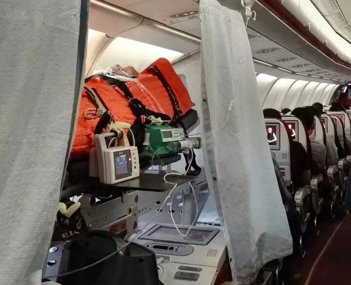 喀什跨国医疗包机、航空担架